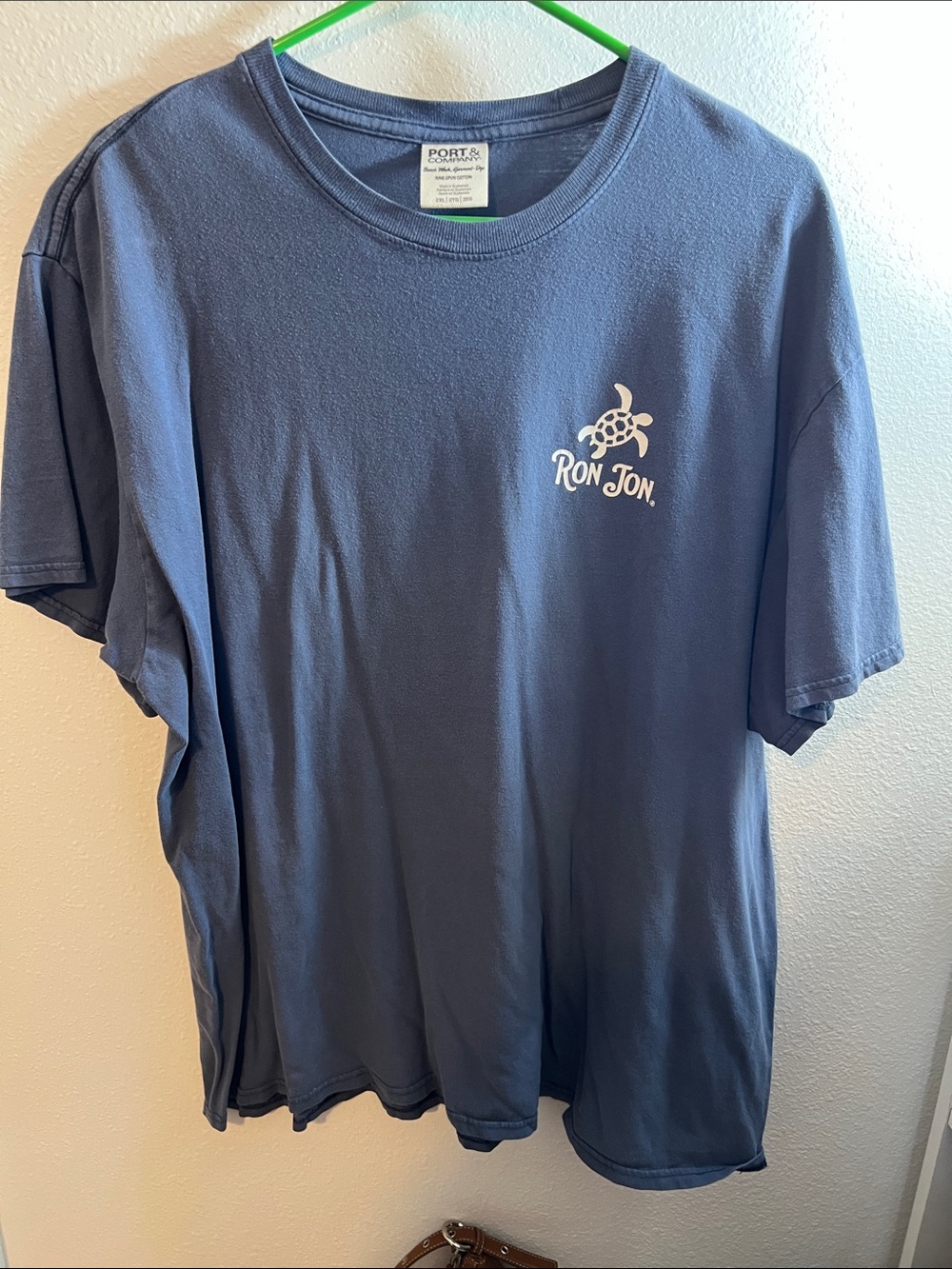 Ron Jon Navy Blue Short-Sleeve Crewneck T-Shirt with Turtle Logo